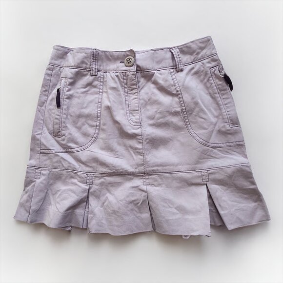 Y2K purple denim cargo mini skirt - Picture 1 of 4